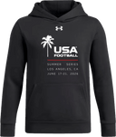Under Armour Team Icon Fleece Hoodie - USA Football Summer Series 2026 (White - Palm Tree)