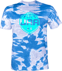 Under Armour Athletics Short Sleeve Tie-Dye - Girls UAA Session I 2026(Electric Cyan)