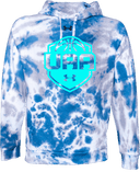 Under Armour Rival Fleece Hoodie Tie-Dye - Girls UAA Session I 2026(Electric Cyan)
