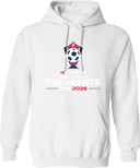 Hoodies - USYS WV President's Cup (2/2) 2026 (White & Red)