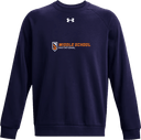 Under Armour Rival Fleece Crew - Middle School Invitational 2026 (White)
