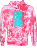 Under Armour Rival Fleece Hoodie Tie-Dye - FBU Top Gun 2026 (Blue Square)