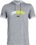 Under Armour Stadium Short Sleeve Hoodie - Zero Gravity - arch white