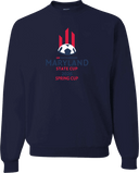 Crew Sweatshirt - USYS Maryland State Cup (w1/4) 2026 (Red and Navy Text)