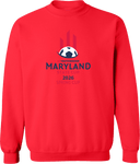 Crew Sweatshirt - USYS Maryland State Cup (w1/4) 2026 (Red and Navy Text)