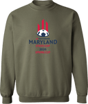 Crew Sweatshirt - USYS Maryland State Cup (w1/4) 2026 (Red and Navy Text)