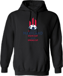 Hoodies - USYS Maryland State Cup (w1/4) 2026 (Red and Navy Text)