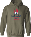 Hoodies - USYS Maryland State Cup (w1/4) 2026 (Red and Navy Text)