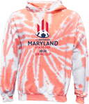 Tie-Dye Hoodies - USYS Maryland State Cup (w1/4) 2026 (Red and Navy Text)