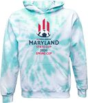 Tie-Dye Hoodies - USYS Maryland State Cup (w1/4) 2026 (Red and Navy Text)