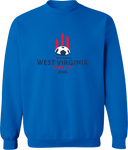 Crew Sweatshirt - West Virginia State Cup (w2/2) 2026(Red and Navy Text)