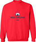 Crew Sweatshirt - West Virginia State Cup (w2/2) 2026(Red and Navy Text)