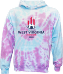 Tie-Dye Hoodies - West Virginia State Cup (w2/2) 2026(Red and Navy Text)