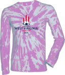 Tie-Dye Long Sleeves - West Virginia State Cup (w2/2) 2026(Red and Navy Text)