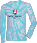 Tie-Dye Long Sleeves - West Virginia State Cup (w2/2) 2026(Red and Navy Text)