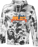 Under Armour Rival Fleece Hoodie Tie-Dye - Back Pipe City Lacrosse Festival 2026 (Skyline, Light Version)