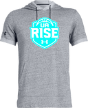 Under Armour Stadium Short Sleeve Hoodie - UA Rise Girls Session l 2026 (Neon Blue)