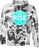 Under Armour Rival Fleece Hoodie Tie-Dye - UA Rise Girls Session l 2026 (Neon Blue)