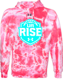 Under Armour Rival Fleece Hoodie Tie-Dye - UA Rise Girls Session l 2026 (Neon Blue)