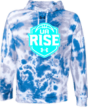 Under Armour Rival Fleece Hoodie Tie-Dye - UA Rise Girls Session l 2026 (Neon Blue)