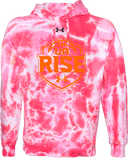 Under Armour Rival Fleece Hoodie Tie-Dye - UA Rise Girls Session l 2026(Bold Orange)