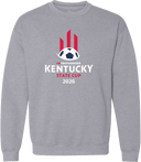 Crew Sweatshirt - USYS KY State Cup (w1/2) 2026 (White & Red Pillars)