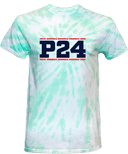 Tie-Dye Short Sleeves - Power 24 Session I 2026 (Double Bordered NAVY Block Text)