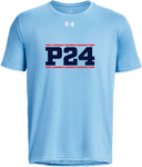 Under Armour Tech Team Short Sleeve - Power 24 Session I 2026 (Double Bordered NAVY Block Text)