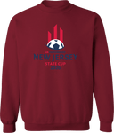 Crew Sweatshirt - USYS NJ State Cup 2026 (Red & Navy)