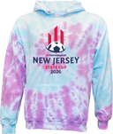 Tie-Dye Hoodies - USYS NJ State Cup 2026 (Red & Navy)