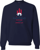 Crew Sweatshirt - USYS MD State Cup Spring (w5/6) 2026 (Red & Navy)