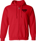 Full Zip Hoodies - Zero Gravity - lower arch black