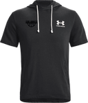 Under Armour Rival Terry Short-sleeve Hoodie - Zero Gravity - lower arch black