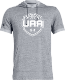 Under Armour Stadium Short Sleeve Hoodie - Boys UAA Session I 2026 (Ivory Ghost)