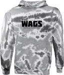 Tie-Dye Hoodies - WAGS Tournament 2026 (Black Wordmark)