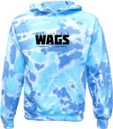 Tie-Dye Hoodies - WAGS Tournament 2026 (Black Wordmark)