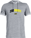 Under Armour Stadium Short Sleeve Hoodie - Zero Gravity - arch black
