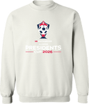 Crew Sweatshirt - USYS IL President's Cup (w2/2) 2026 (White & Red)