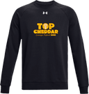 Under Armour Rival Fleece Crew - Top Cheddar 2026 (Wordmark)