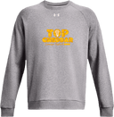 Under Armour Rival Fleece Crew - Top Cheddar 2026 (Wordmark)