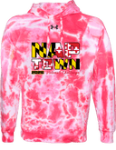 Under Armour Rival Fleece Hoodie Tie-Dye - Naptown National Challenge 2026 (wordmark - flag)