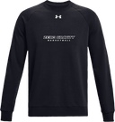 Under Armour Rival Fleece Crew - Zero Gravity - BASKETBALL thin white