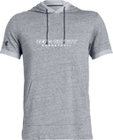 Under Armour Stadium Short Sleeve Hoodie - Zero Gravity - BASKETBALL thin white