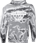 Tie-Dye Hoodies - Zero Gravity - lower arch white