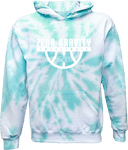 Tie-Dye Hoodies - Zero Gravity - lower arch white