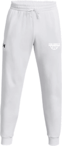 Under Armour Men's Rival Fleece Joggers - Zero Gravity - lower arch white