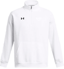 Under Armour Rival Fleece ¼ Zip - Zero Gravity - lower arch white
