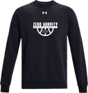 Under Armour Rival Fleece Crew - Zero Gravity - lower arch white