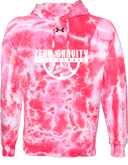 Under Armour Rival Fleece Hoodie Tie-Dye - Zero Gravity - lower arch white
