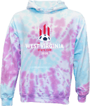 Tie-Dye Hoodies - West Virginia State Cup (w2/2) 2026(White and Red Text)